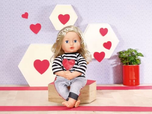 Dolly Moda - Sport-Outfit Gestreift, 43 Cm – Bild 3