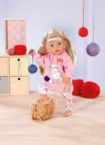 Dolly Moda - Pulli + Leggings Kätzchen, 43 Cm – Bild 2