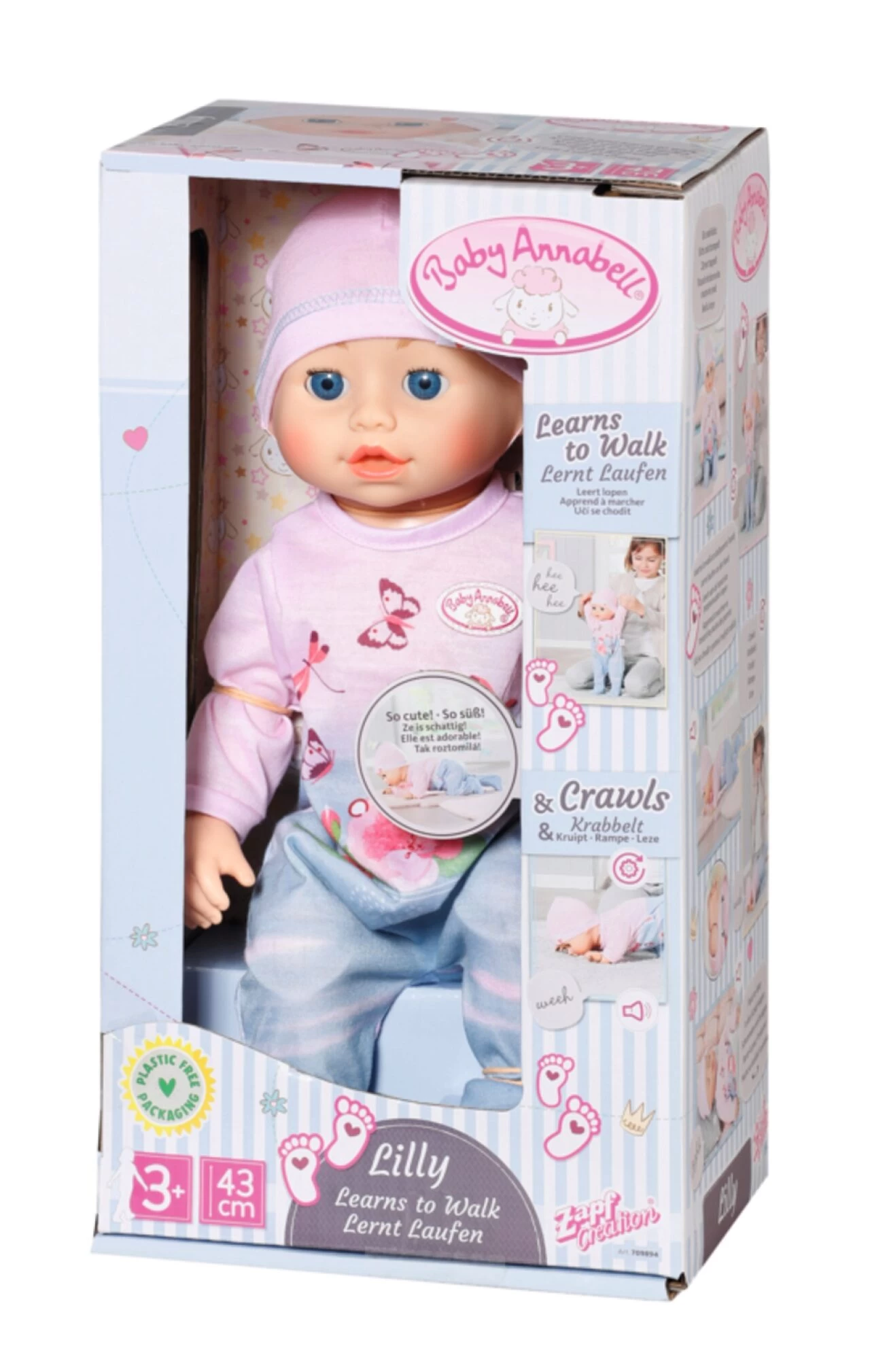 ZAPF 709894 Baby Annabell Lilly Lernt Laufen 43 Cm – Bild 3