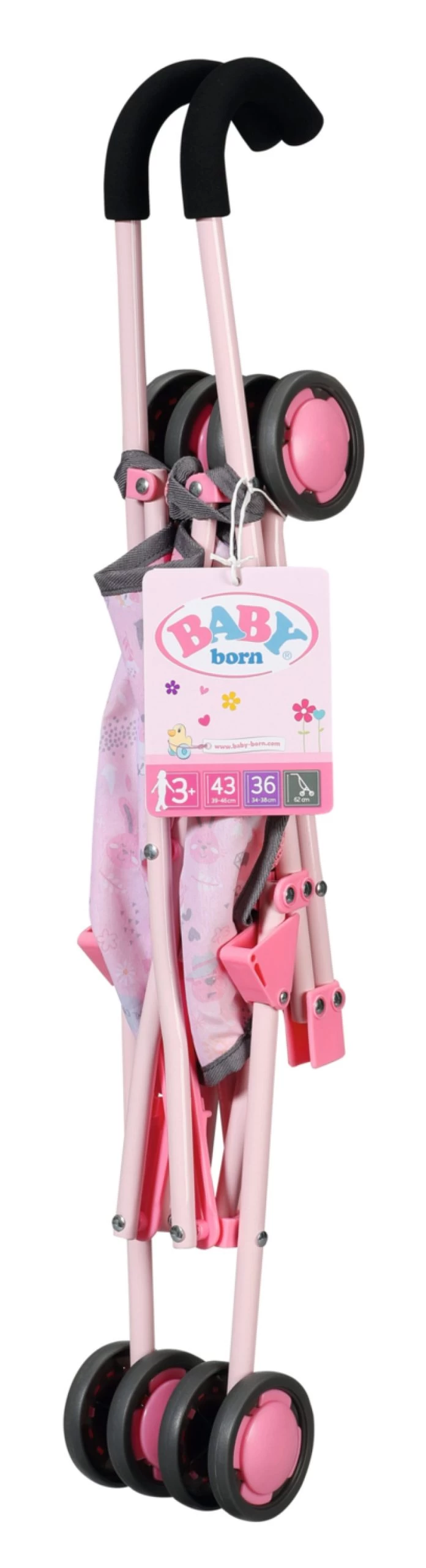 ZAPF 832547 BABY Born Stroller With Bag Puppenwagen Mit Aufbewahrungsnetz – Bild 3