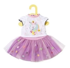 ZAPF 870495 Dolly Moda Einhorn Shirt Mit Tutu 43 Cm