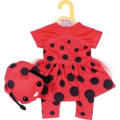ZAPF 870938 Dolly Moda Süßes Marienkäfer Outfit 36 Cm